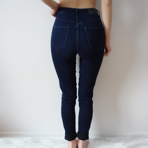 Navy Blue Skinny Pants - Picture 1 of 2